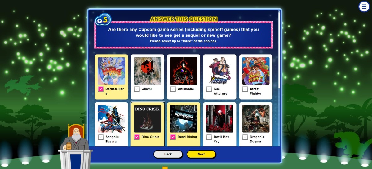 Un questionnaire Capcom qui présente Dead Rising. 