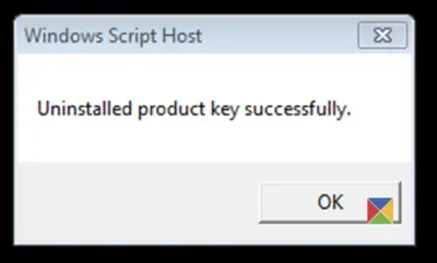 désinstaller la clé de produit Windows 4
