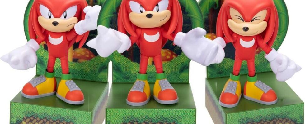 Les fans de Sonic devraient découvrir cette figurine d'action Knuckles avec un présentoir holographique