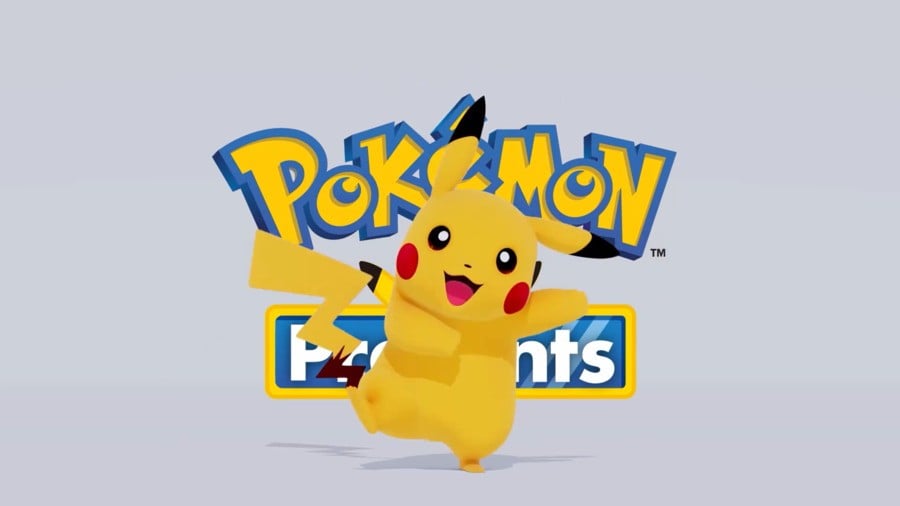 Pokemon présente le logo avec Pikachu