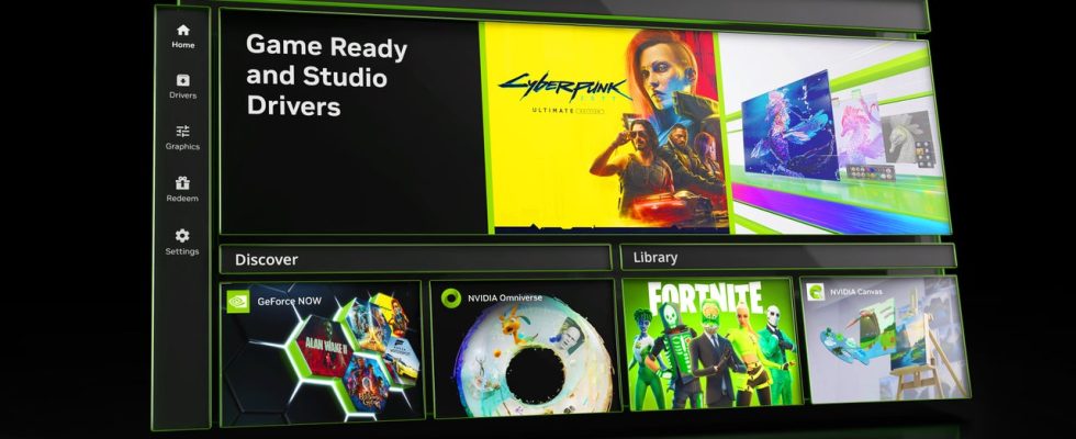 La nouvelle application tout-en-un de Nvidia fusionne l'expérience GeForce et le panneau de configuration