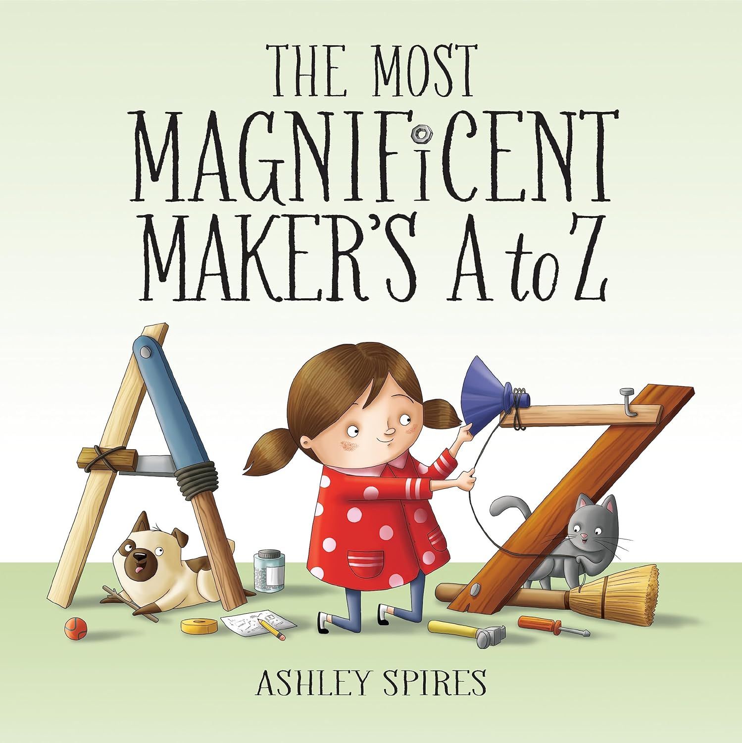Couverture de A à Z de The Most Magnificent Maker d'Ashley Spiers