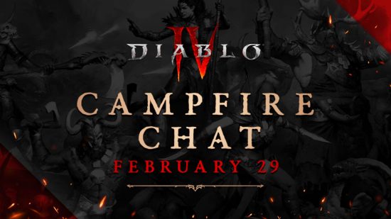 Chat sur le feu de camp de Diablo 4 - Illustrations Blizzard datant de la nouvelle table ronde des développeurs du 29 février.