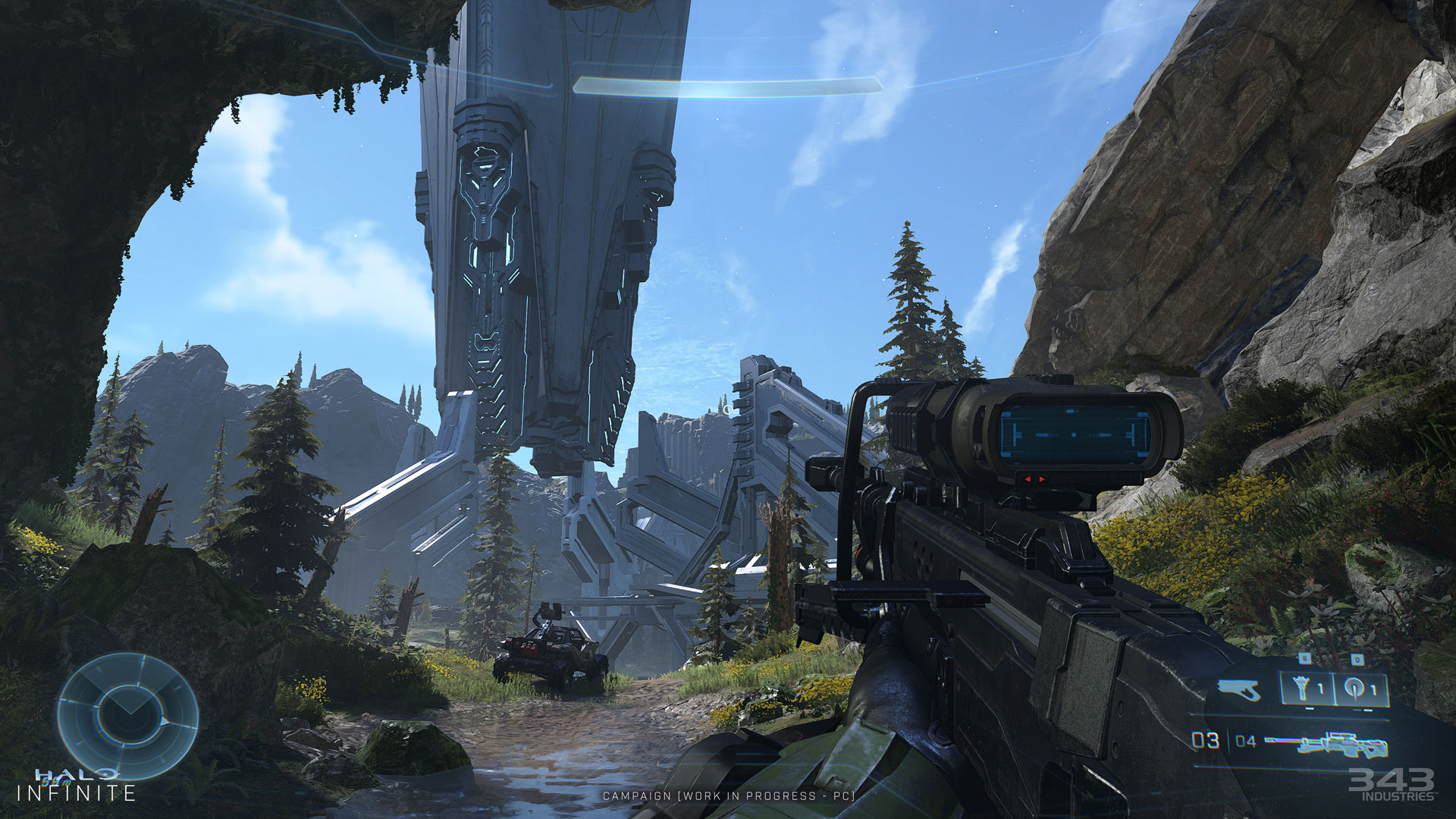 Capture d'écran de Halo Infinite montrant le combat spartiate