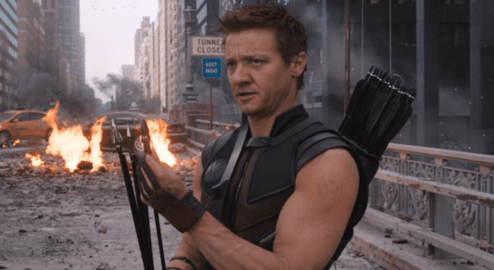 Jeremy Renner as Hawkeye in Avengers 2012