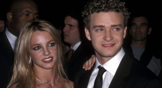 Singer Britney Spears and singer Justin Timberlake of N