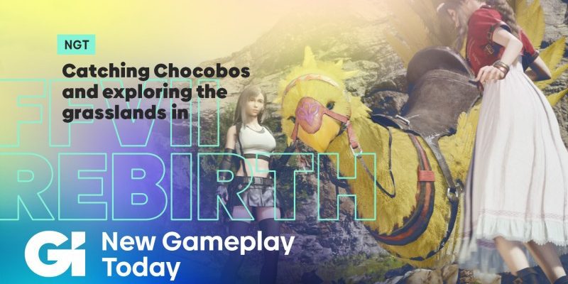 Attraper des chocobos et explorer les prairies dans Final Fantasy VII Rebirth |  Nouveau gameplay aujourd'hui