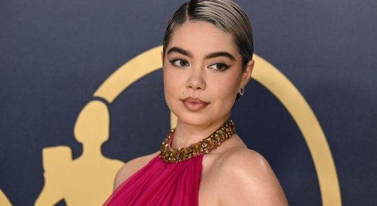 Auli'i Cravalho at the 30th Annual Screen Actors Guild Awards held at the Shrine Auditorium and Expo Hall on February 24, 2024 in Los Angeles, California. (Photo by Gilbert Flores/Variety via Getty Images)