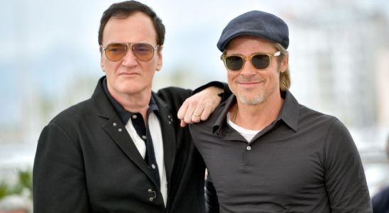 CANNES, FRANCE - MAY 22: Director Quentin Tarantino and Brad Pitt attend the photocall for "Once Upon A Time In Hollywood"  during the 72nd annual Cannes Film Festival on May 22, 2019 in Cannes, France. (Photo by Matt Winkelmeyer/Getty Images)