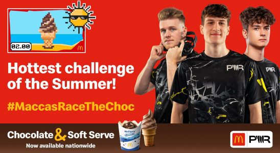 Célébrez le nouveau Chocolate Soft Serve de Macca avec l'équipe PWR et le #MaccasRaceTheChoc Speedrun Challenge – Destructoid