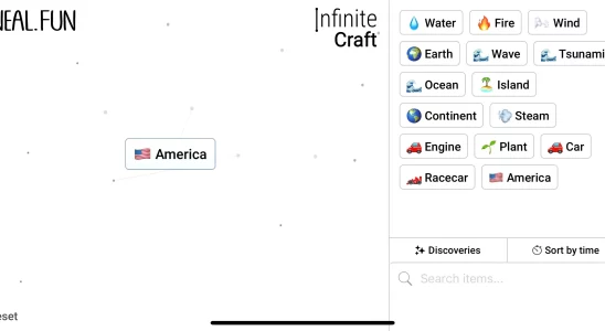 America in Infinite Craft.