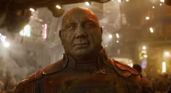 Dave Bautista as Drax the Destroyer in Guardians of the Galaxy Vol. 3