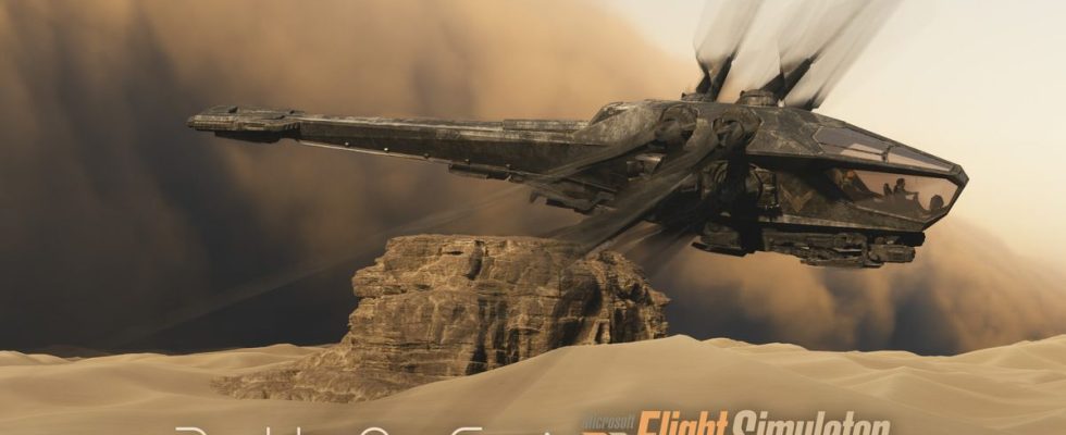 Dune : l'Ornithoptère de la deuxième partie s'envole sur Microsoft Flight Simulator