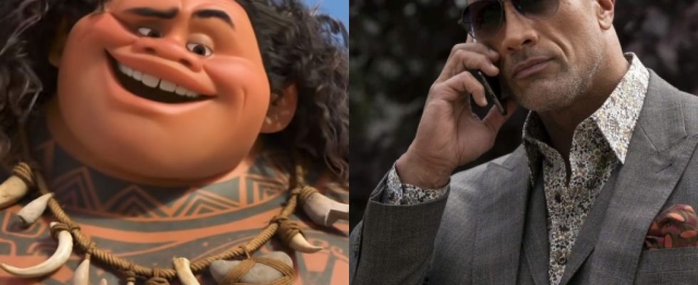 The Rock in Moana and HBO
