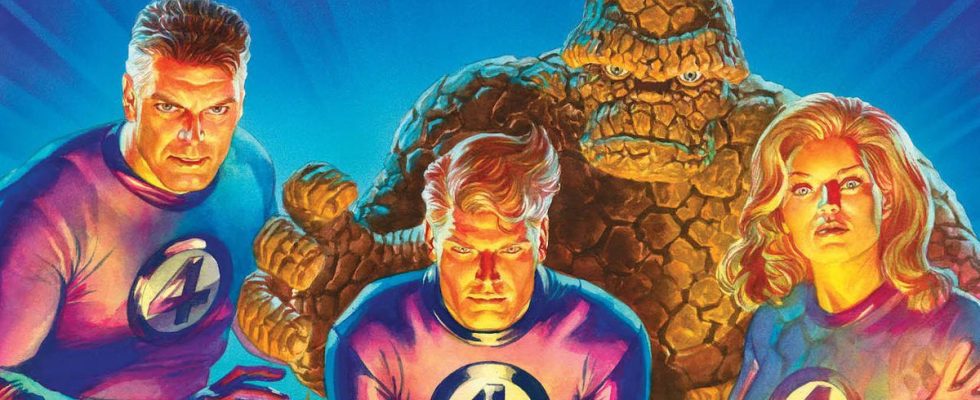Alex Ross artwork of the Fantastic Four