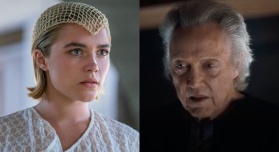 Florence Pugh and Christopher Walken in Dune Part 2 (side by side)