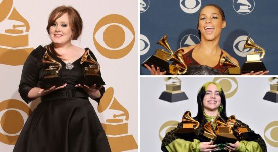 Adele, Alicia Keys and Billie Eilish at the Grammys