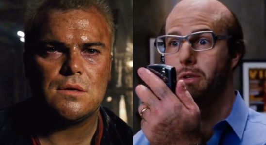 Jack Black and Tom Cruise in Tropic Thunder (side by side)