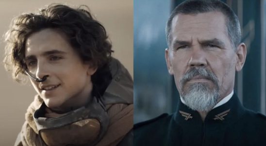 Josh Brolin and Timothee Chalamet side by side from Dune