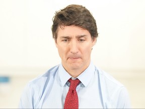 Le premier ministre Justin Trudeau assiste à une annonce au Seneca College, à King City, en Ontario, le vendredi 9 février 2024. LA PRESSE CANADIENNE/Chris Young