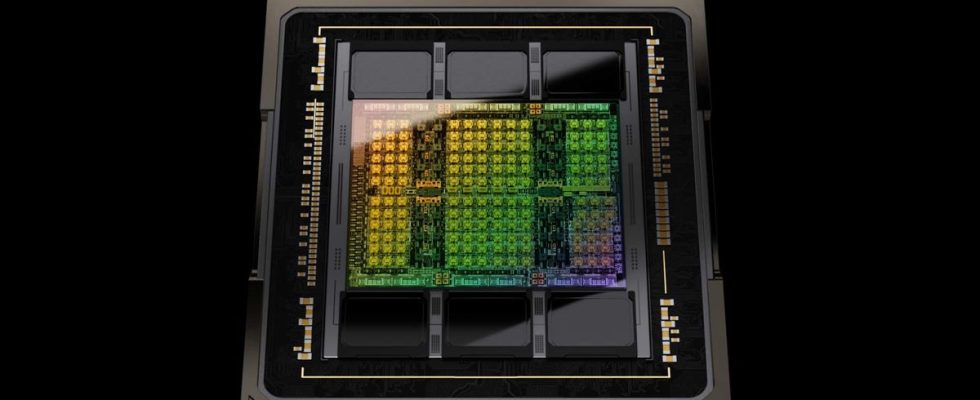 Nvidia Hopper GPU die