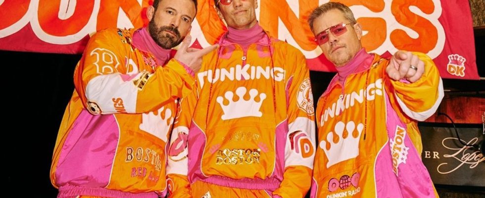 Ben Affleck, Matt Damon and Tom Brady for Dunkin
