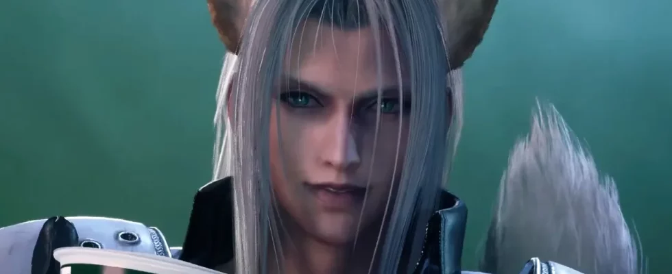 Sephiroth with fox ears in FF7 Rebirth.