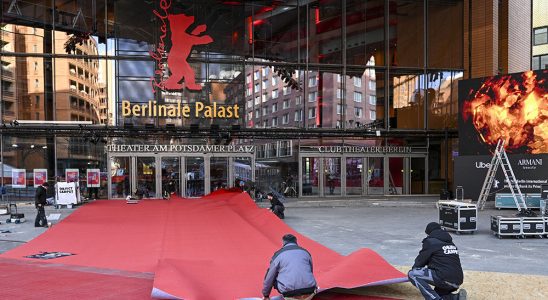 13 February 2024, Berlin: The red carpet is rolled out in front of the Berlinale Palast. The International Film Festival takes place from February 15 to 25. Photo: Jens Kalaene/dpa (Photo by Jens Kalaene/picture alliance via Getty Images)