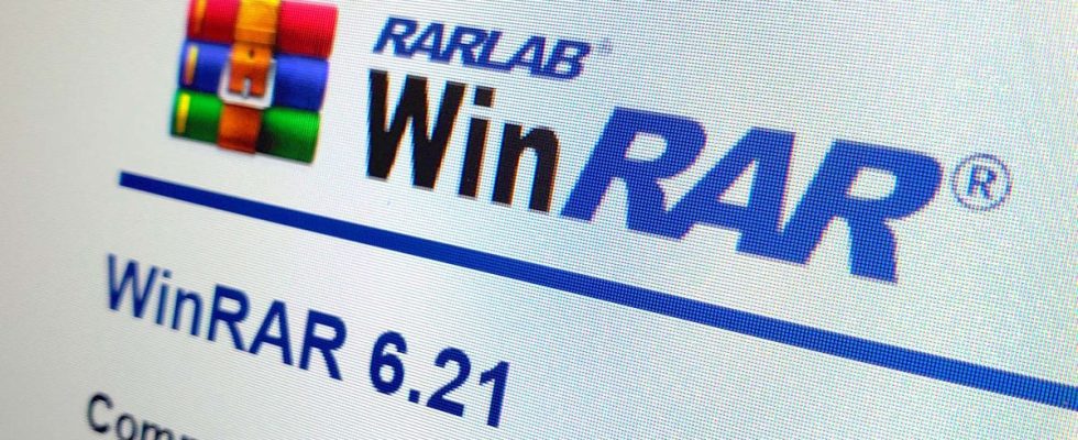 WinRAR logo on website