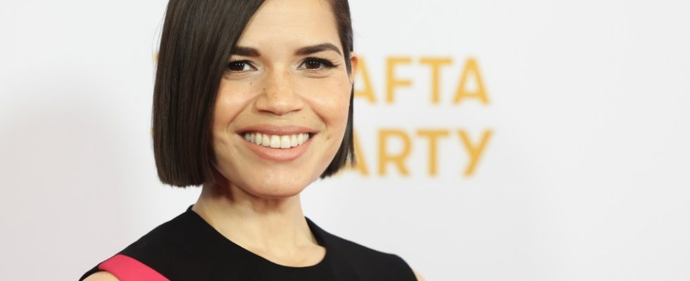 BEVERLY HILLS, CALIFORNIA - JANUARY 13: America Ferrera attends The 2024 BAFTA Tea Party at The Maybourne Beverly Hills on January 13, 2024 in Beverly Hills, California. (Photo by Rodin Eckenroth/WireImage)