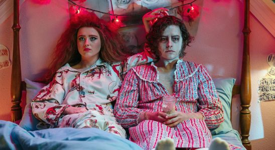 LISA FRANKENSTEIN, from left: Kathryn Newton, Cole Sprouse, 2024. ph: Michele K. Short / © Focus Features / Courtesy Everett Collection
