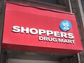 Un magasin Shoppers Drug Mart au centre-ville de Toronto.