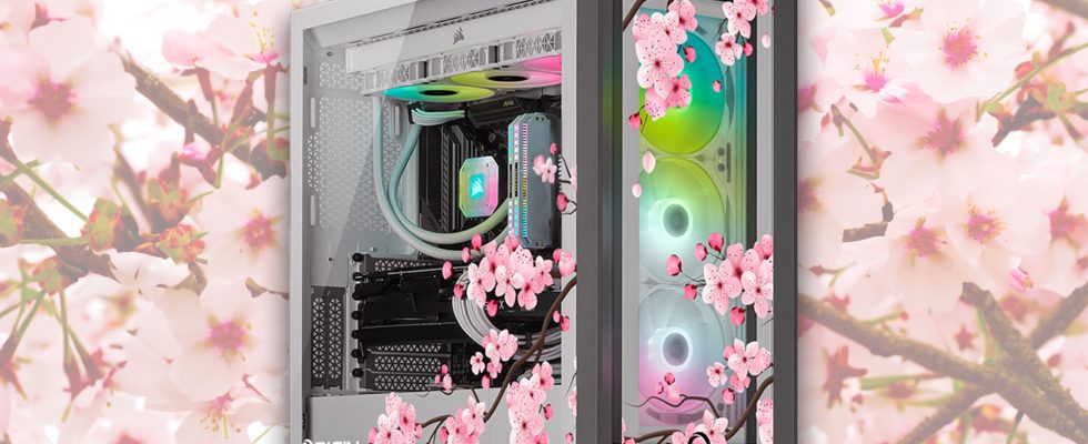 Nous adorons ce PC de jeu en fleurs de cerisier d'Origin