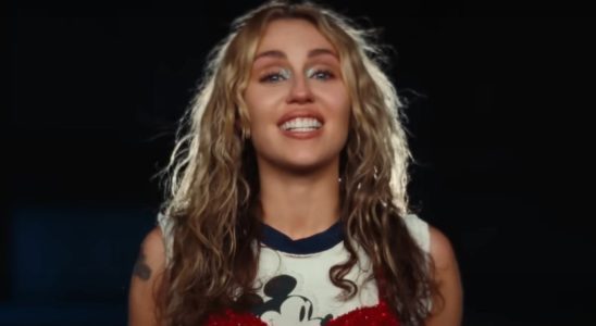 Miley Cyrus in Used to be Young music video.