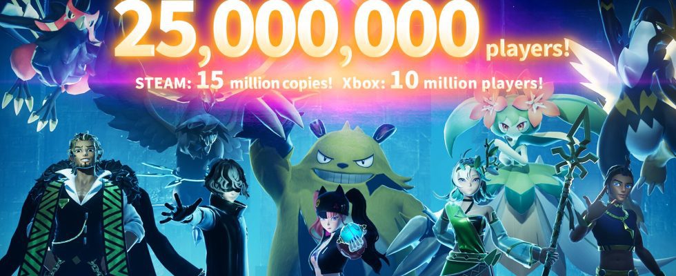 Palworld Early Access dépasse les 15 millions de ventes sur Steam et 10 millions de joueurs sur Xbox