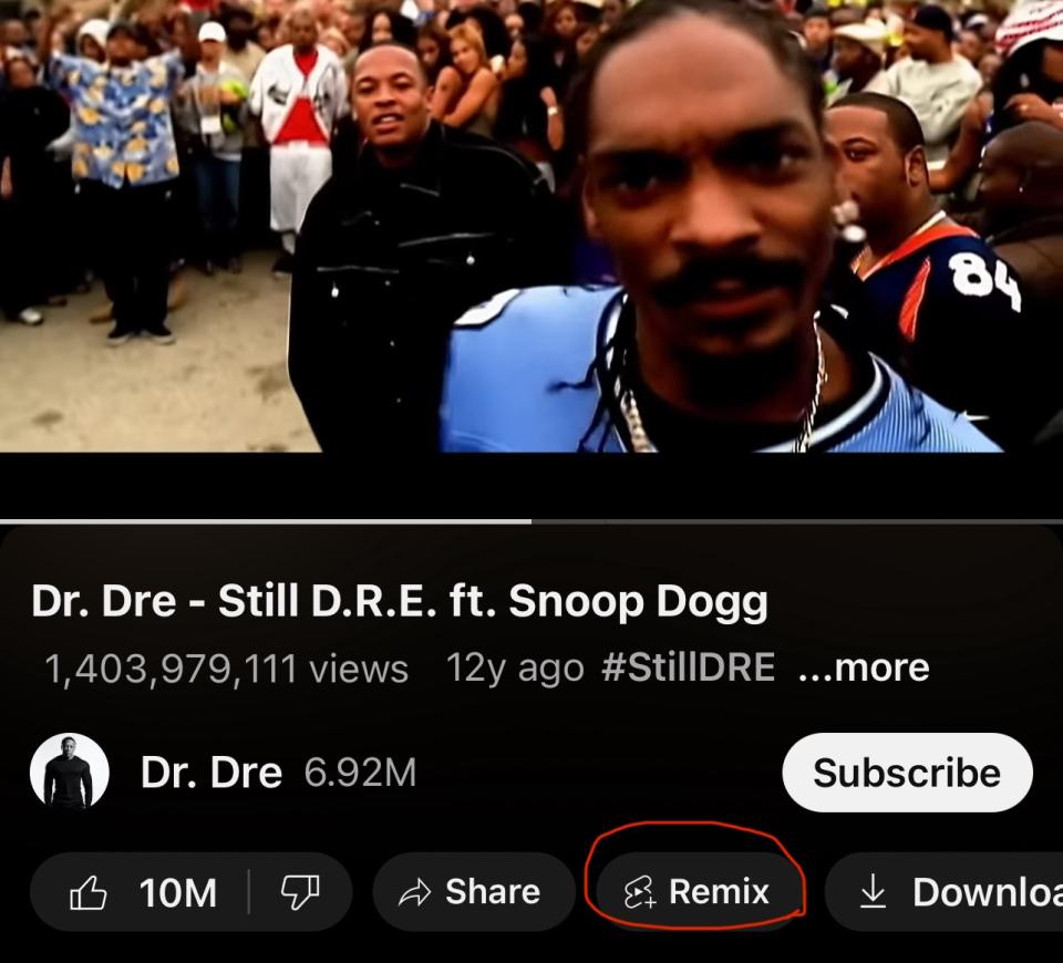 Une image tirée d'une vidéo du Dr. Dre.