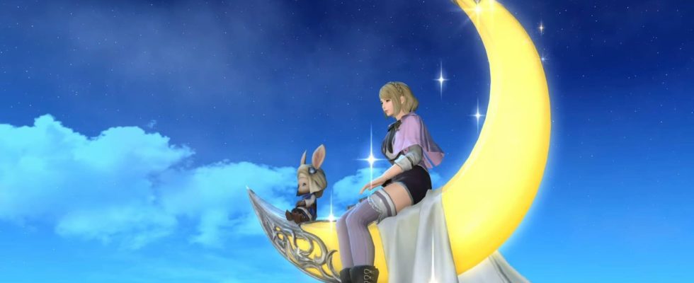 La nouvelle monture Cash Shop de Final Fantasy XIV vous permet de monter sur un croissant de lune avec un adorable Loporrit
