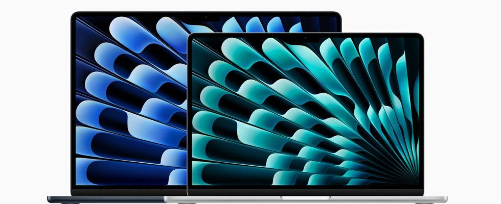 Apple annonce de nouveaux MacBook Air 13 et 15 pouces équipés d'une puce M3
