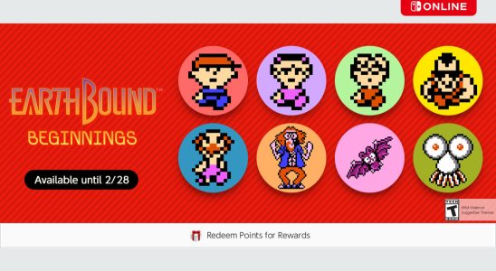 Icônes de la série EarthBound ajoutées au Nintendo Switch Online