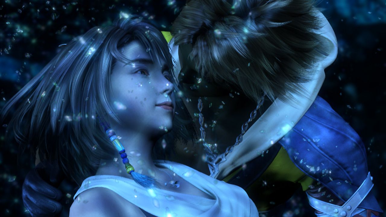 Yuna et Tidus sous l'eau dans Final Fantasy 10