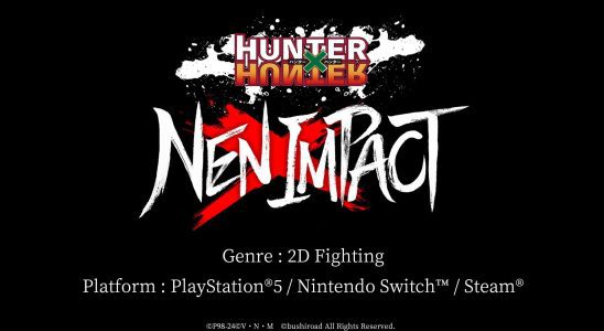 Jeu de combat 2D Hunter x Hunter : Nen x Impact confirmé pour PS5, Switch et PC