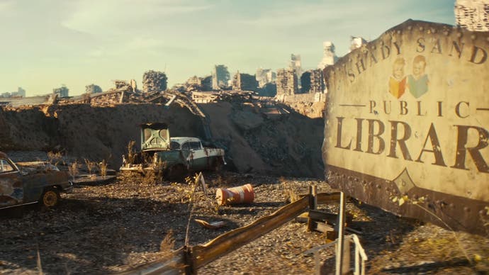 Un Shady Sands détruit dans la série télévisée Fallout d'Amazon
