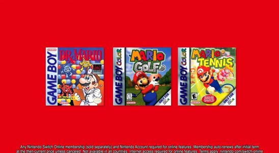 Dr Mario, Mario Golf et Mario Tennis rejoignent Nintendo Switch Online