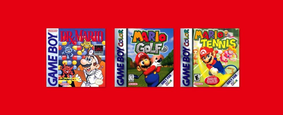 Dr Mario, Mario Golf et Mario Tennis rejoignent Nintendo Switch Online