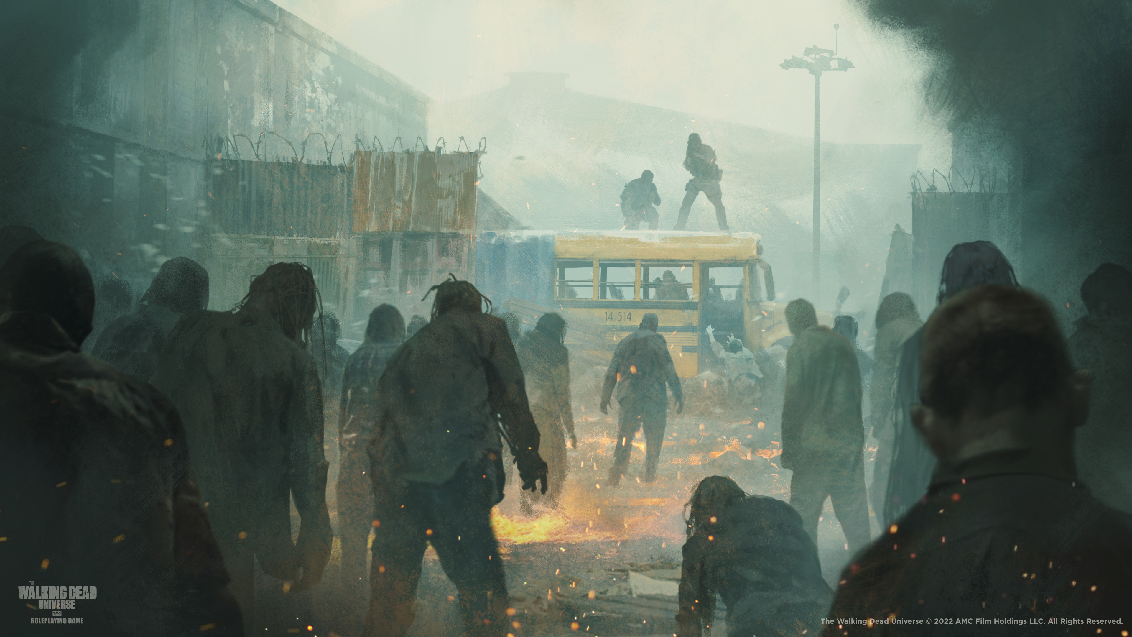 Images d'art promotionnelles du jeu de rôle Walking Dead Universe