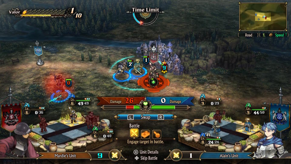 Un aperçu des résultats de la bataille donne aux joueurs la possibilité d'ajuster le positionnement, les actions et l'équipement de leur équipe afin d'obtenir une issue plus favorable. 