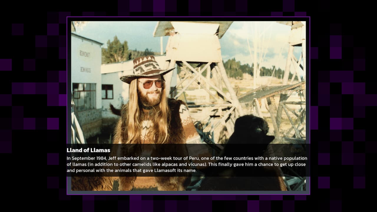 Capture d'écran de Llamasoft : L'histoire de Jeff Minter
