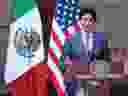 Le premier ministre Justin Trudeau lors du sommet des dirigeants nord-américains au Mexique, en 2023. 