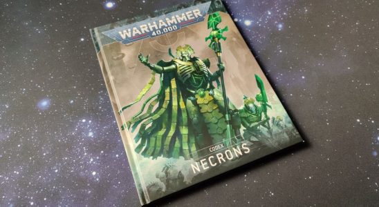 Codex: Necrons on a starry background