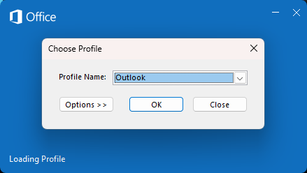Ouvrez Outlook en mode sans échec